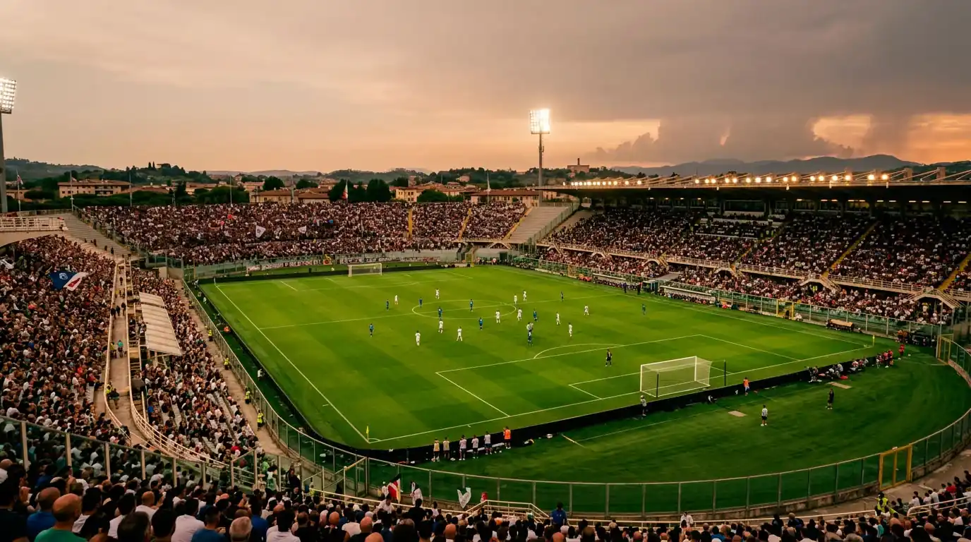 Stadio all'aperto in una serata calda e umida prima di una gara dei Mondiali 2026