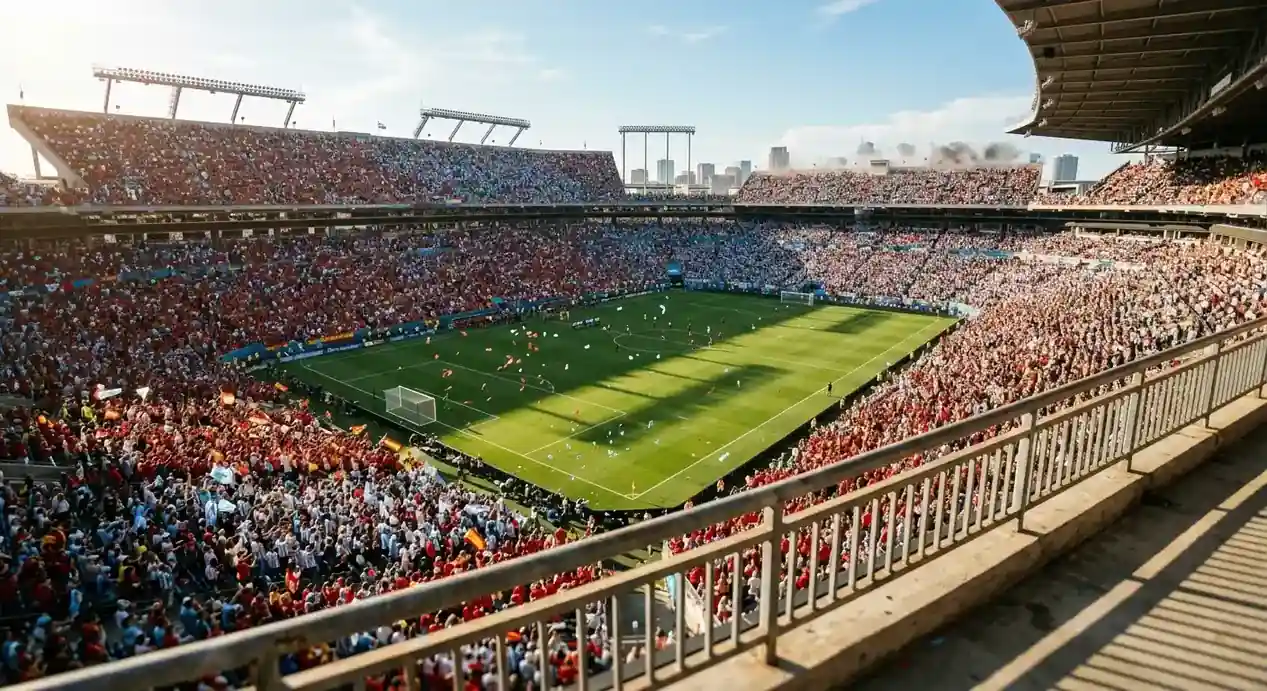 Il MetLife Stadium gremito durante la finale dei Mondiali 2026 tra Spagna e Argentina