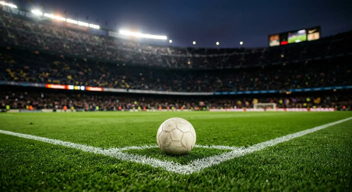 Pallone e riflettori in uno stadio dei Mondiali 2026 poco prima del fischio d'inizio